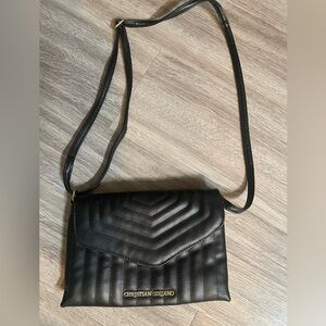 Christian Siriano Black Quilted Shoulder Bag